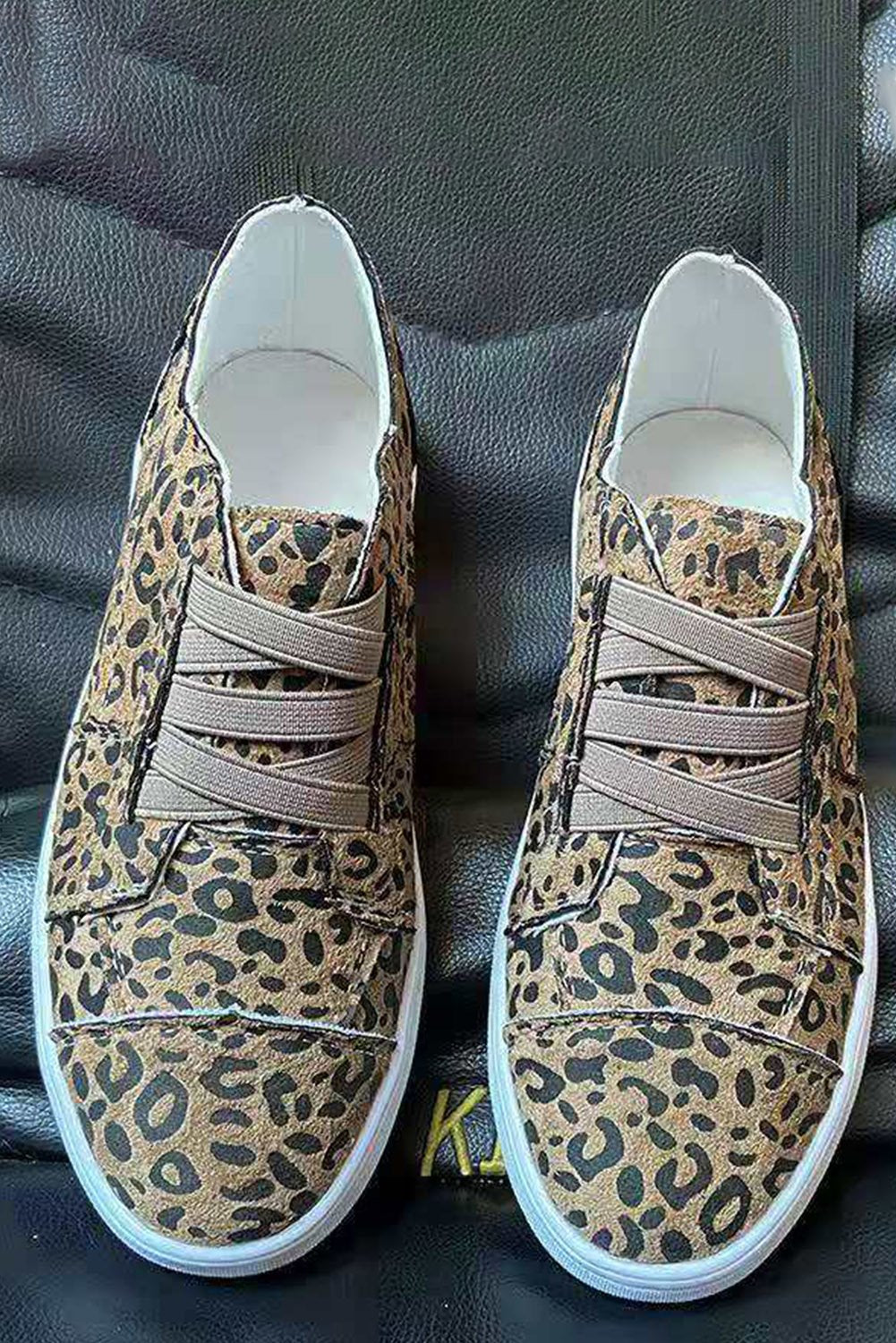 Leopard Print Slip On Flat Sneaker