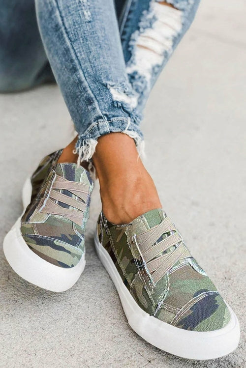 Leopard Print Slip On Flat Sneaker