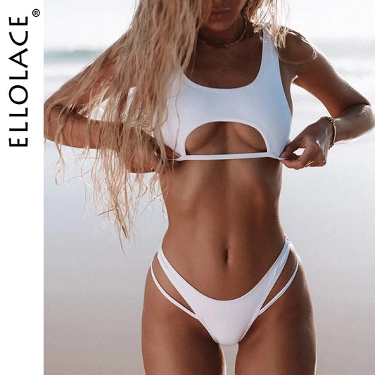 Ellolace Bikini Hollow Out Swimsuit