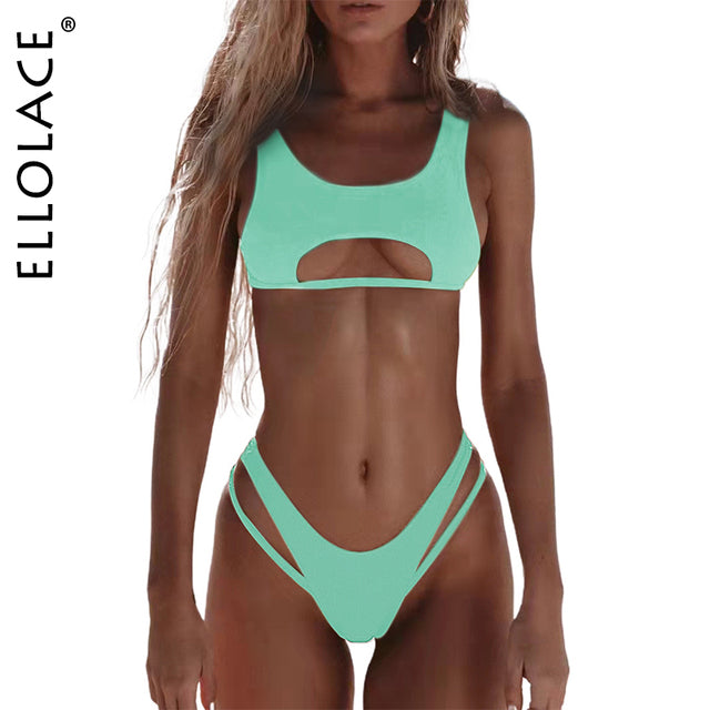 Ellolace Bikini Hollow Out Swimsuit